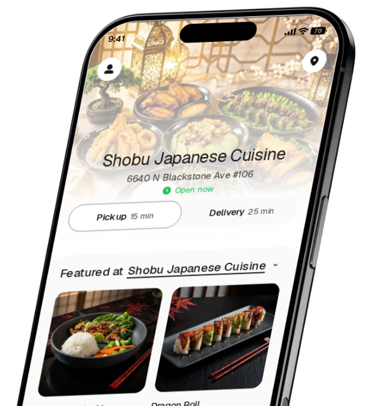 Shobu Japanese Cuisine app preview